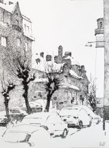 Solna street in winter