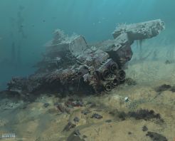 Crashed ship site. Subnautica