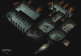 Dungeon rooms. Grim Soul
