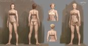 Female character. Grim Soul