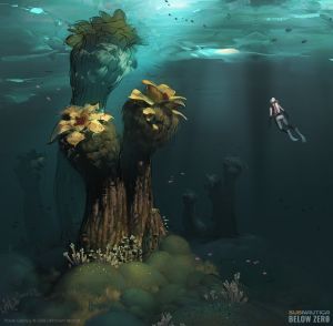 Giants under an ice shelf. Subnautica