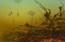 Seafloor at Lily Pad islands biome. Subnautica