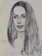 Girl with long dark hair