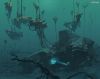 Crashed ship site. Subnautica