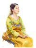 Girl in Nordic medieval dress